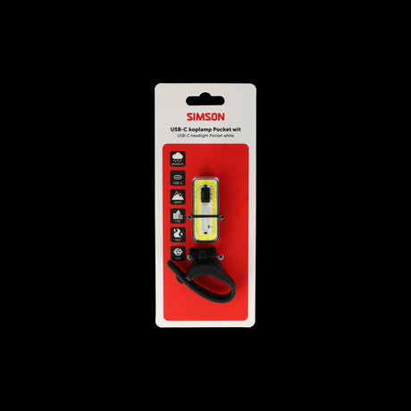 Kieszeń na lampę LED Simson USB-C biała