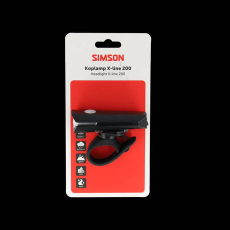 Latarka czołowa Simson aurora x-line 200 - ładowana przez USB-C
