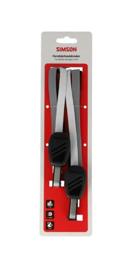 Pasek z karabińczykiem Simson 71 cm czarno-biało-szary