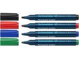 Marker trwały Schneider maxx 133, opakowanie z dłutem, 4 sztuki