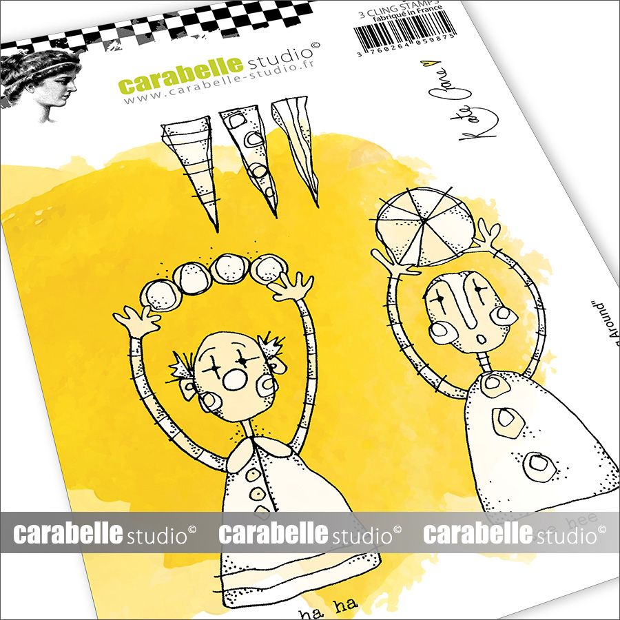 Studio Carabelle • Znaczek samoprzylepny a6 błazenady autorstwa Kate Crane
