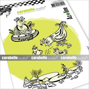 Studio Carabelle • stempel les poulettes marki Azoline