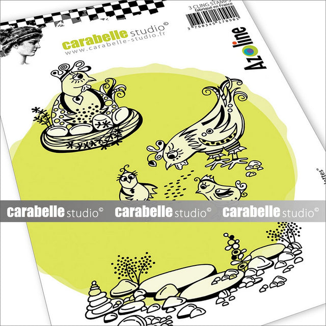 Studio Carabelle • stempel les poulettes marki Azoline