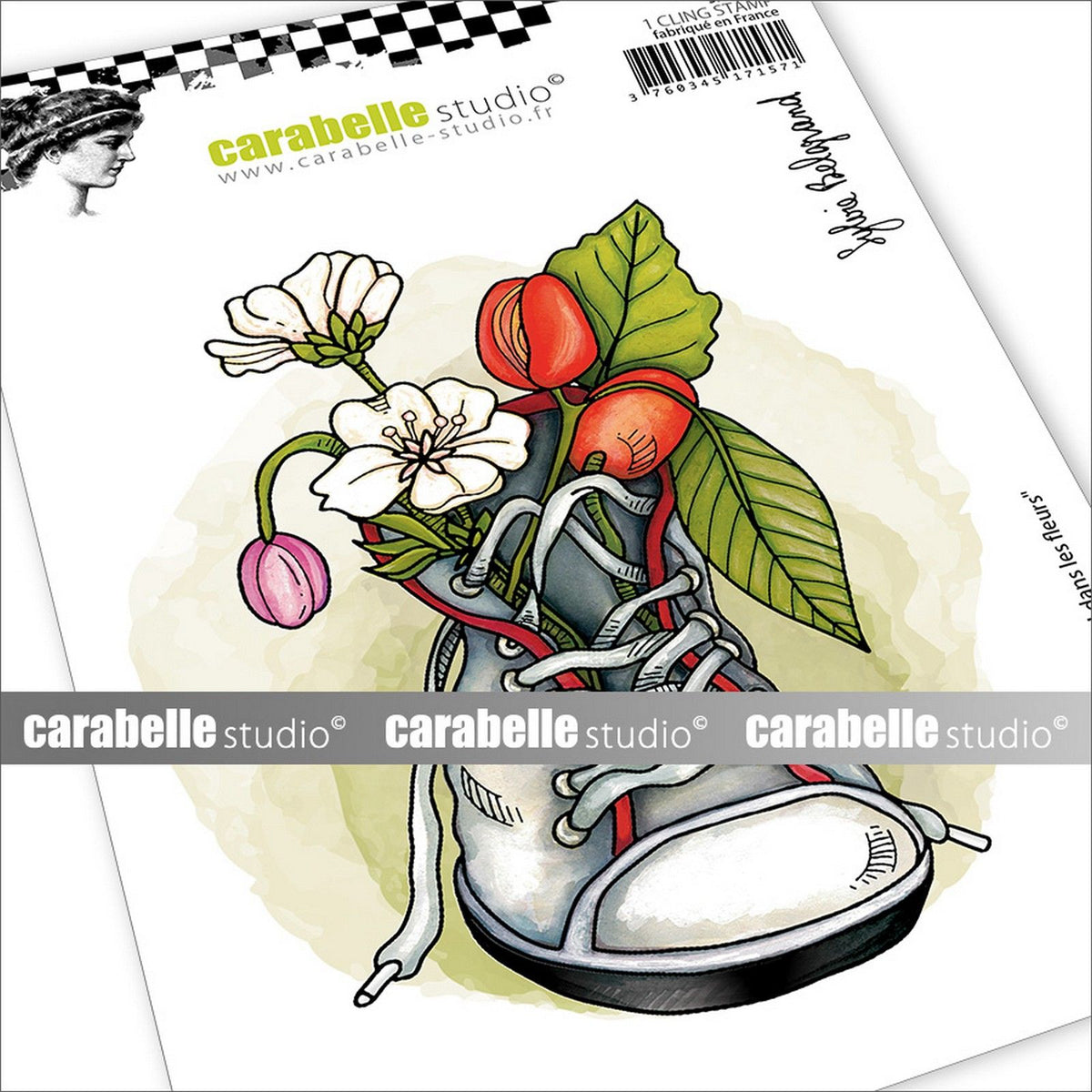 Carabelle studio • Stempel samoprzylepny a6 un pied dans les fleurs