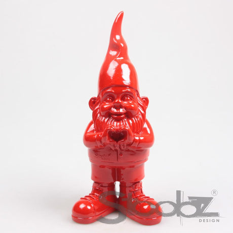 Stoobz projekt Stoobz gnome serce czerwone 10x13x29,5cm