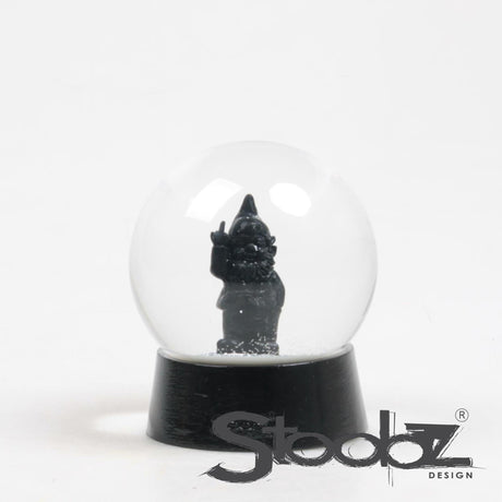 Stoobz design Stoobz gnome pieprz cię, trzęsąca się kula czarna 10x10x12cm