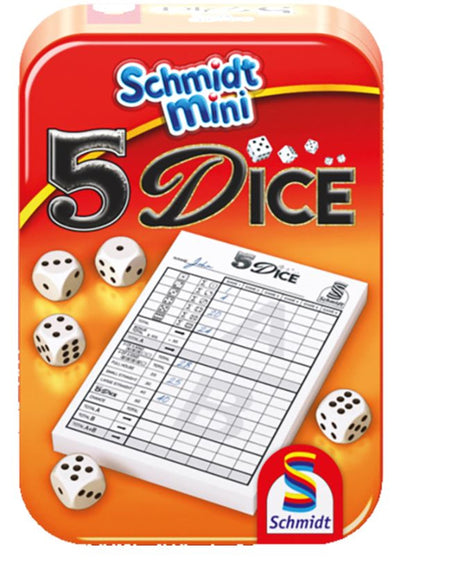 999games schmidt 5 kości Yahtzee gra w kości w puszce