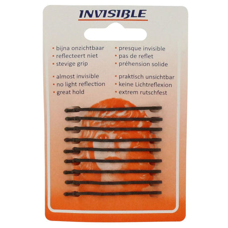 Niewidoczne suwaki newey card brązowe krótkie