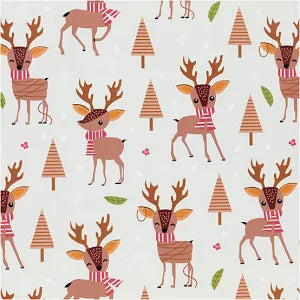 Papier pakowy firmowy Creativ, Bambi, szer. 50 cm, 80 gr, szaroniebieski, 5 m 1 rolka