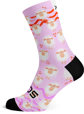 Obuwie Sox różowe owce - skarpetki | l (42-47)