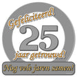 Paperdreams tarcza honorowa-specjalna-25 lat małżeństwa