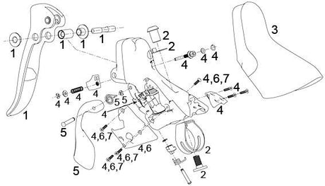 Sram hamulec tarczowy apex hamulec tarczowy apex prawy fr.hamulec 1300 mm