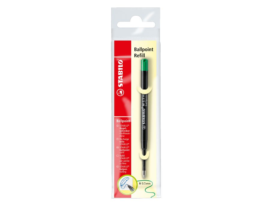 Stabilo Ballpoint Pen - wkład - 0,5 mm - zielony