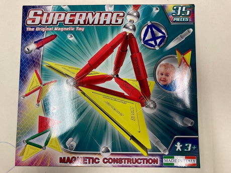 Selecta supermag - zestaw konstrukcyjny z 35 magnesami podstawowymi