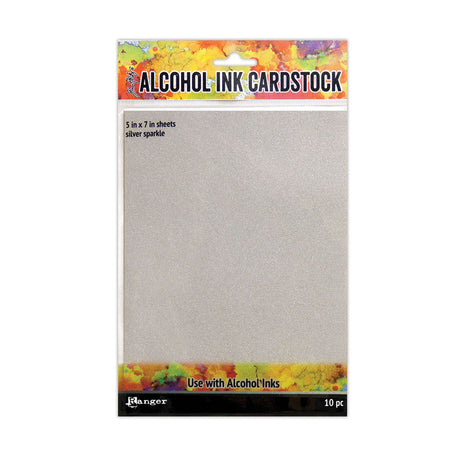 Ranger Ink Ranger • Tim Holtz Atrament Alkoholowy Kartonowy Srebrny Brokat
