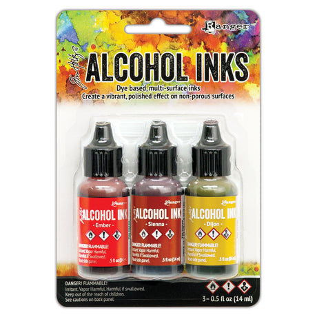 Ranger Ink Ranger • Tim Holtz Atramenty Alkoholowe Ember, Sienna Dijon 14ml