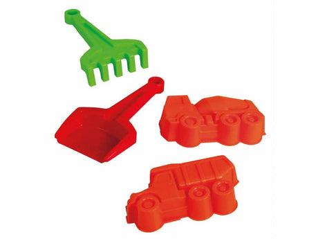 Dinotoys Dino Toys łopata tatrzańska, grabie i 2 formy do piasku