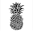 Warsztat rzemieślnika • Szablon 30x30cm ananas