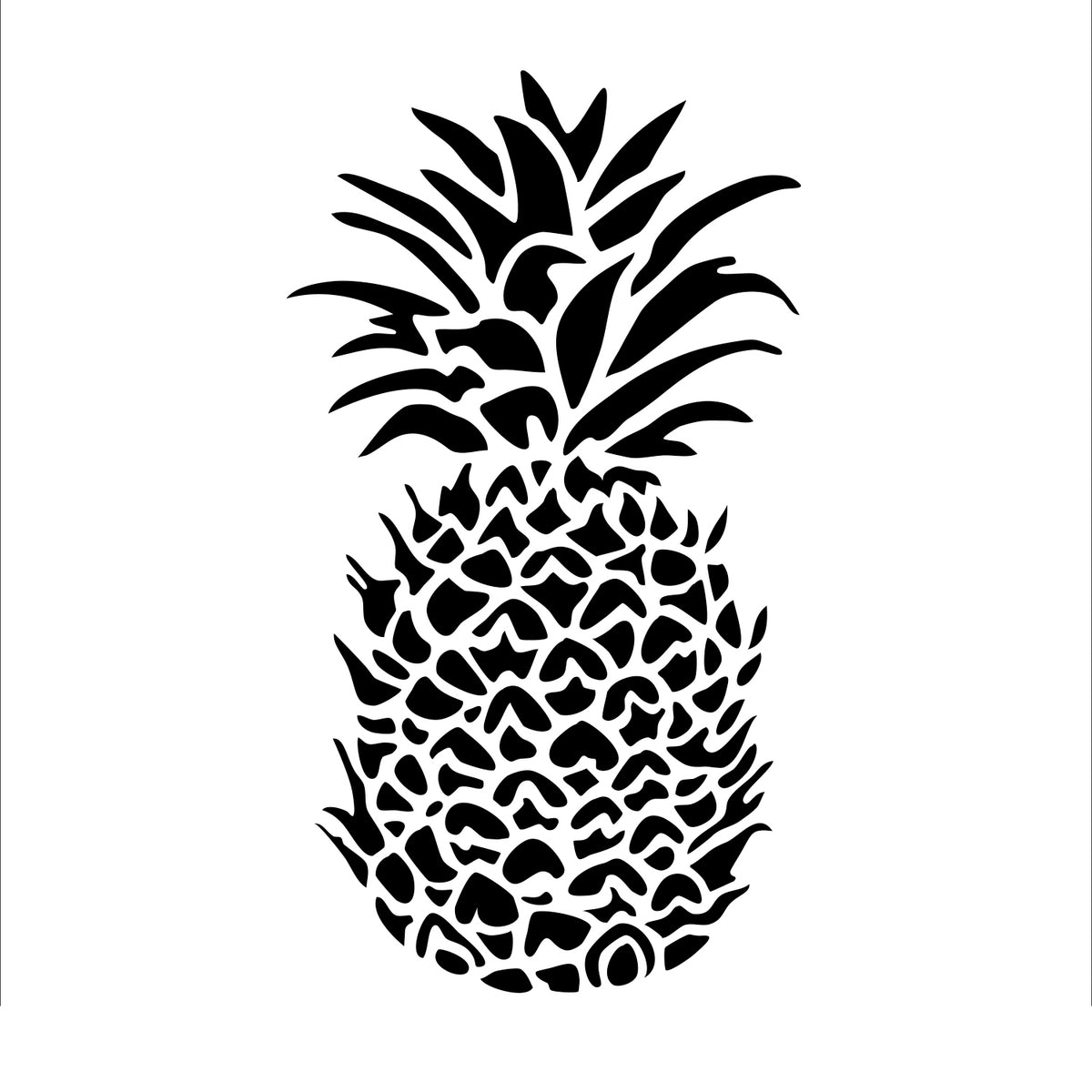 Warsztat rzemieślnika • Szablon 30x30cm ananas