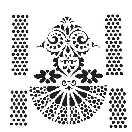 Warsztat rzemieślniczy • Szablon wentylatora czworokątnego 30,5x30,5cm