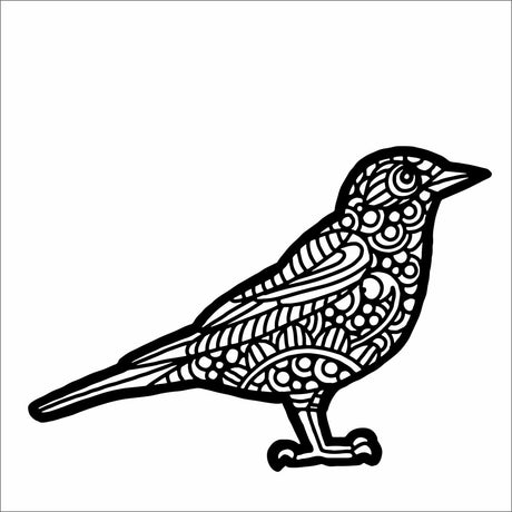 Warsztat rzemieślniczy • szablon rudzik amerykański 15,2x15,2cm