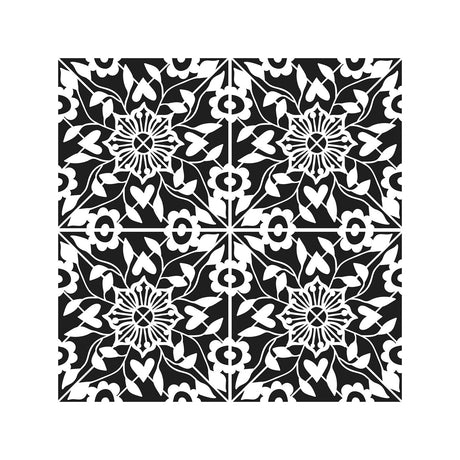 Warsztat rzemieślniczy • Płytka dekoracyjna z szablonem 30,5x30,5cm