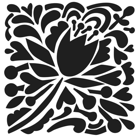 Warsztat rzemieślnika • Szablon tulipana 30,5x30,5cm