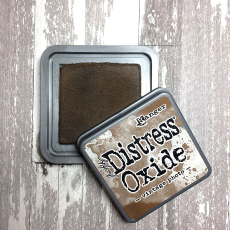 Ranger Ink Ranger • Poduszka z tuszem Tima Holtza „District Oxide”, zdjęcie vintage