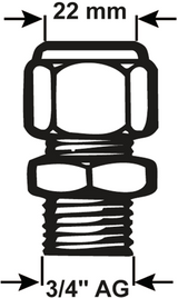 Złącze kompresyjne Cornat ms skarpetka 3 4mx22mm - tec583028