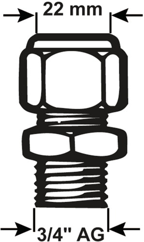 Złącze kompresyjne Cornat ms skarpetka 3 4mx22mm - tec583028