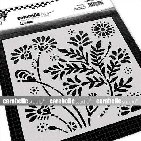 Carabelle studio • szablon kwadratowy 15,2cm mehendi kwiatowy
