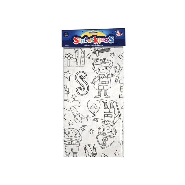 Kleur je eigen sinterklaas tafelkleed
