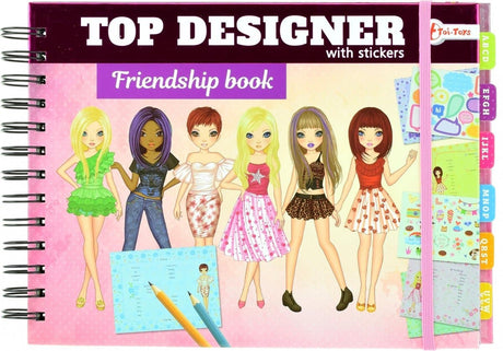 Książka Toi-toys Friends z naklejkami najlepszych projektantów