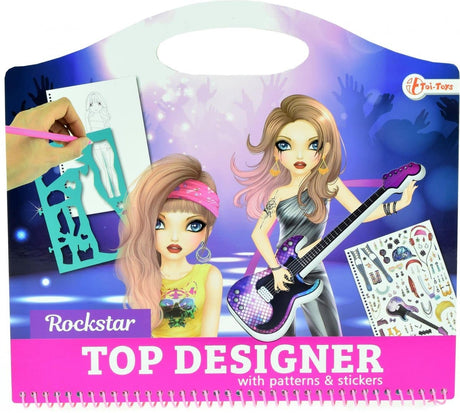 Gwiazda rocka Toi-toys z naklejkami i szablonami