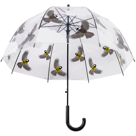 Parasol designerski Esschert, przezroczysty, dwustronny ptak