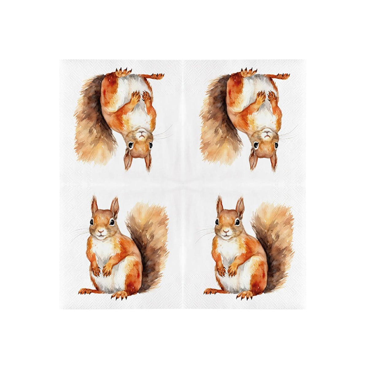 Serwetki papierowe Esschert design wiewiórka 33x33cm fsc mix