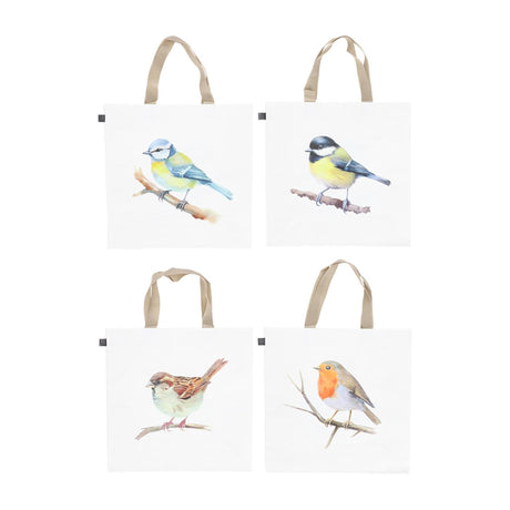 Torba na zakupy Esschert design akwarela ptak tyłek. 40x14,5x40cm str