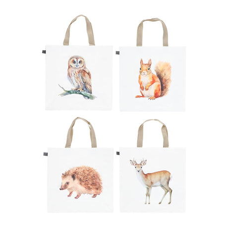 Torba na zakupy Esschert design akwarela zwierzę leśne tyłek 40x14,5x40cm pp
