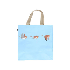 Esschert design boodschappentas roodborstjes 40x40x14,5cm