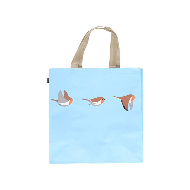 Esschert design boodschappentas roodborstjes 40x40x14,5cm