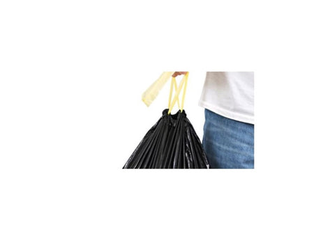 Worek na śmieci Komo 60x80 cm 60l 15 worków na rolce certyfikowany plastik z recyklingu ze sznurkiem