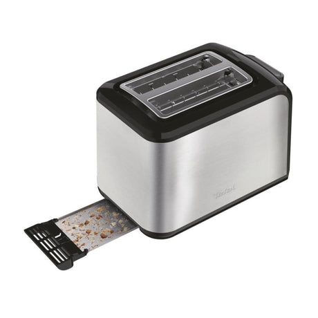 Toster ekspresowy Tefal TT410D 16x26x19 cm 850W stal nierdzewna czarny