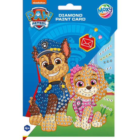 Karta do malowania diamentami Moxy Paw Patrol