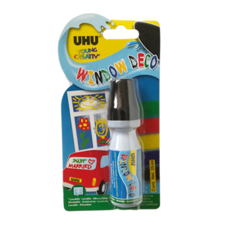 Uhu kij do szyb czarny 25ml