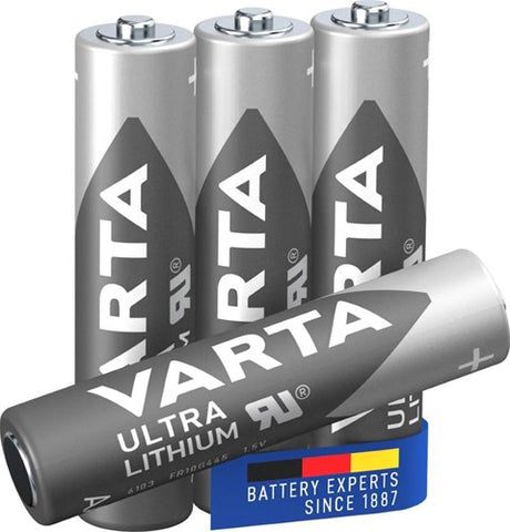 Bateria litowa Varta aaa 1,5 V blis4 3015410