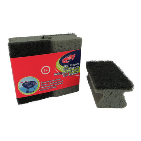 Multy BBQ podkładki do czyszczenia grilla z rączką, opakowanie 2 szt. 12x7cm