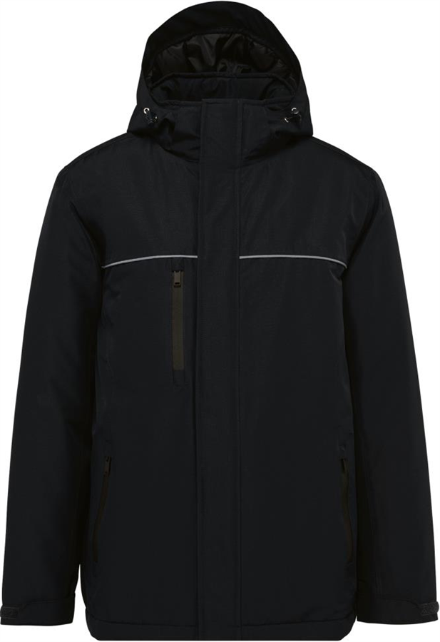 Wyczynowa parka unisex, czarna, l