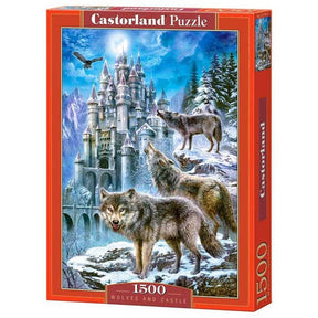 Wilki i zamek Castorland – puzzle – 1500 elementów – satynowe wykończenie – idealne dopasowanie – europejska jakość