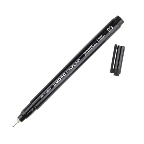 Tombow • cienkopis monograficzny, szerokość linii 03 (ok. 0,35 mm), czarny
