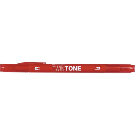 Tombow • podwójny pędzelek w kolorze twintone, czerwony